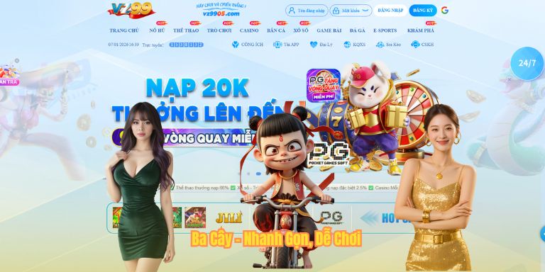 Game Bài VZ99 Ba Cây - Nhanh Gọn, Dễ Chơi